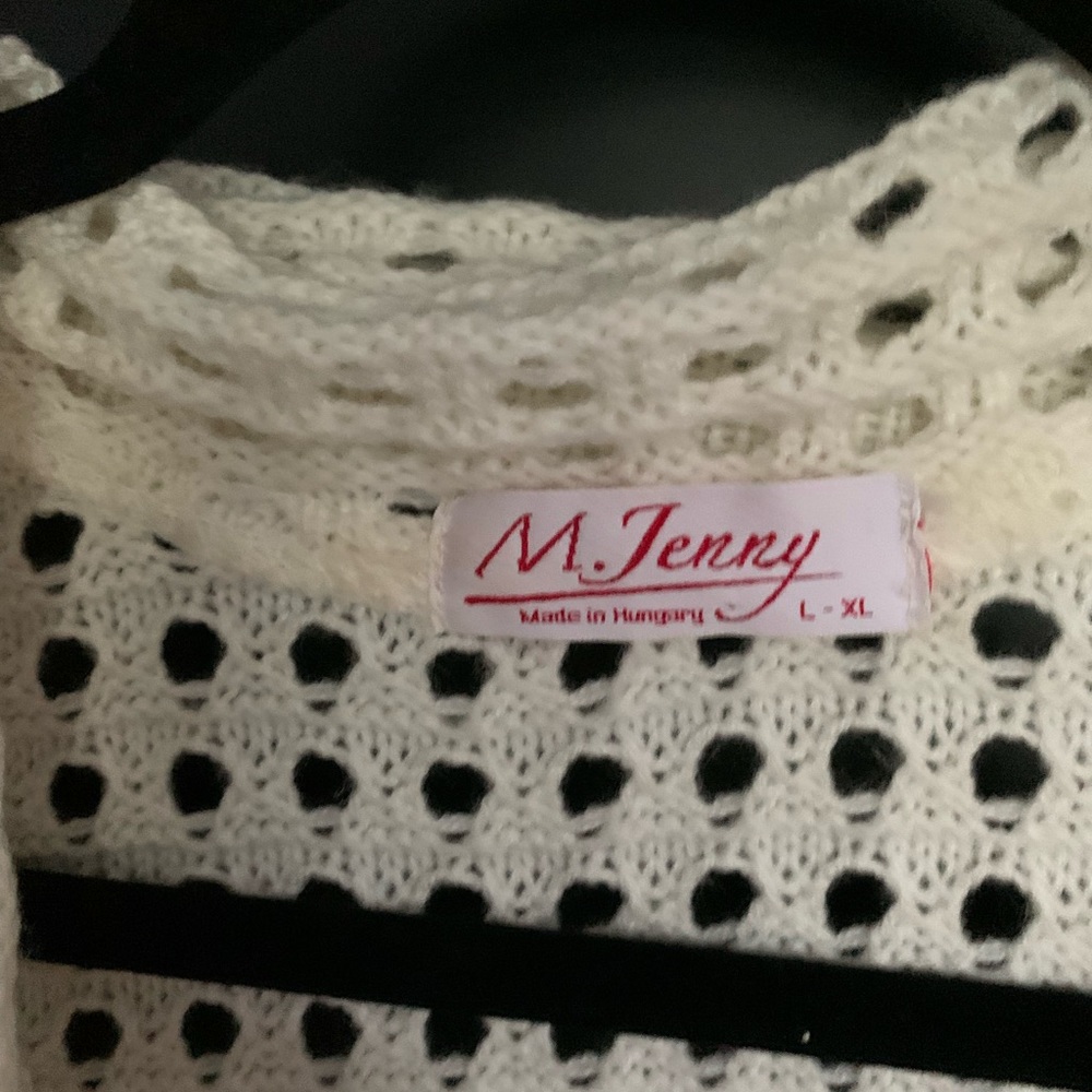MIDI White Cardigan XL - Picture 3 of 10